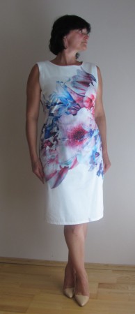 Šaty s panelovým potiskem/Dress with panel printing